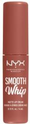 NYX Cosmetics Smooth Whip Matte Lip Cream habosított állagú rúzs a tökéletesen sima ajkakért 4 ml árnyék 04 Teddy Fluff