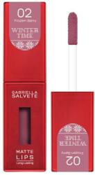 Gabriella Salvete Winter Time Matte Lips erősen pigmentált folyékony ajakrúzs 4.5 ml árnyék 02 Frozen Berry