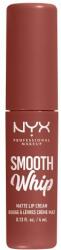 NYX Cosmetics Smooth Whip Matte Lip Cream habosított állagú rúzs a tökéletesen sima ajkakért 4 ml árnyék 03 Latte Foam