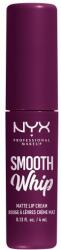 NYX Cosmetics Smooth Whip Matte Lip Cream habosított állagú rúzs a tökéletesen sima ajkakért 4 ml árnyék 11 Berry Bed Sheets