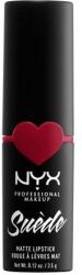 NYX Cosmetics Suède Matte Lipstick Matt Klasszikus rúzs Rúzs 3.5 g árnyék 09 Spicy