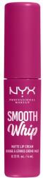 NYX Cosmetics Smooth Whip Matte Lip Cream habosított állagú rúzs a tökéletesen sima ajkakért 4 ml árnyék 09 Bday Frosting