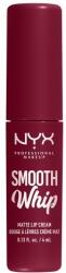 NYX Cosmetics Smooth Whip Matte Lip Cream habosított állagú rúzs a tökéletesen sima ajkakért 4 ml árnyék 15 Chocolate Mousse