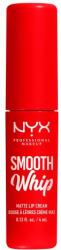 NYX Cosmetics Smooth Whip Matte Lip Cream habosított állagú rúzs a tökéletesen sima ajkakért 4 ml árnyék 12 Icing On Top