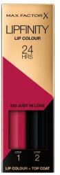MAX Factor Lipfinity 24HRS Lip Colour hosszan tartó rúzs ajakbalzsammal 4.2 g árnyék 335 Just In Love