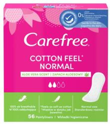 Carefree Cotton Feel Normal Aloe Vera absorbant slip Absorbante slip 56 buc pentru femei