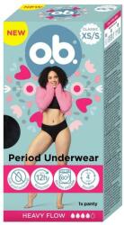 o. b o. b. Period Underwear XS/S chiloți menstruali 1 buc pentru femei