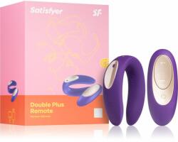Satisfyer Double Plus Remote vibrator pentru cuplu 9 cm Vibrator
