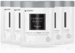 KORIKA FermentBeauty Set of 5 Hydrating Face Sheet Masks with Fermented Yogurt and Hyaluronic Acid set de măști de față la un preț mai avantajos