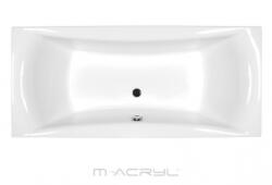 M-Acryl Amanda 160x75 fürdőkád , peremre fúrt csappal , relax fényterápiával (amandaszett)