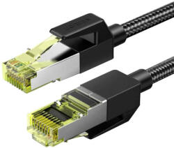 UGREEN NW150 fonott hálózati kábel, Ethernet RJ45, Cat. 7, F / FTP, 0, 5 m (fekete)