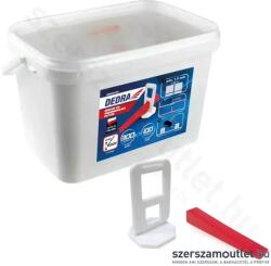 DEDRA Csempeszintező készlet vödörben 5L [300db klipsz + 50db ék] (DED02P112) (DED02P112)