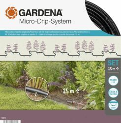 GARDENA Micro Drip csepegtetőtömlő zöldségágyások / növénysorok öntözésére - készlet (15 m) (13010-29)