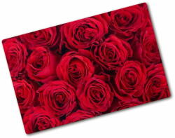  Wallmuralia. hu Üveg vágódeszka Roses 80x52 cm