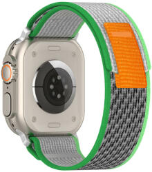 Techsuit Curea pentru Apple Watch 1/2/3/4/5/6/7/8/9/SE/SE 2 38/40/41mm Techsuit Watchband W039 Green Gray (5949419001909)