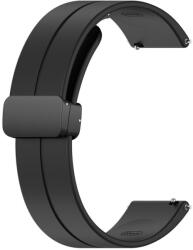 Techsuit Curea pentru Samsung Galaxy Watch 4/5/Active 2 Huawei Watch GT 3 42mm/GT 3 Pro 43mm Techsuit Watchband W011 Black (5949419063419)