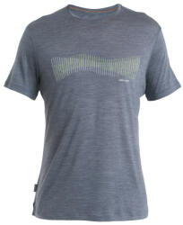 Icebreaker Men Merino 125 Cool-Lite Sphere III SS Tee Terrain Lines férfi funkcionális póló XXL / szürke