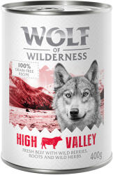 Wolf of Wilderness 6x400g Wolf of Wilderness Adult Wild Hills kutyatáp - High Valley marha