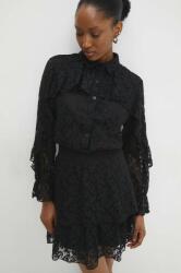 ANSWEAR rochie culoarea negru, mini, evazati BBYH-SUD09E_99X