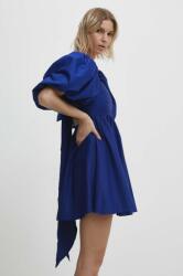 ANSWEAR rochie culoarea albastru marin, mini, evazati BBYH-SSD022_59X