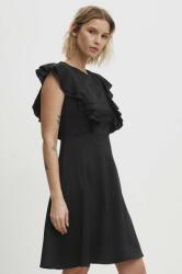 ANSWEAR rochie culoarea negru, mini, evazati BBYH-SSD025_99X