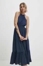 ANSWEAR rochie culoarea albastru marin, maxi, evazati BBYH-SSD01B_59X