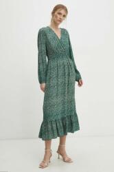 ANSWEAR rochie culoarea verde, midi, evazati BBYH-SUD083_77X