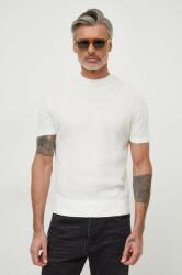 Giorgio Armani tricou barbati, culoarea alb, neted PPYH-SWM049_01X
