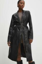ANSWEAR palton femei, culoarea negru, de tranzitie BBYH-KPD01A_99X