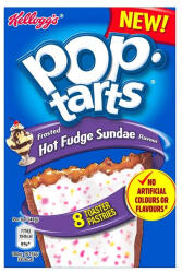 Kelloggs Pop Tarts Hot Fudge Sundae fagylaltos sütemény 384g