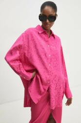 ANSWEAR camasa femei, culoarea roz, cu guler clasic, relaxed BBYH-KDD04K_30X