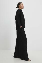 Answear Lab pantaloni femei, culoarea negru, lat, high waist BBYH-SPD036_99X