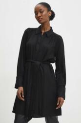 ANSWEAR rochie culoarea negru, mini, drept BBYH-SUD05H_99X