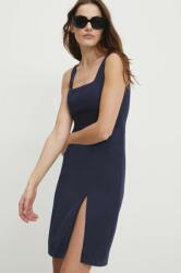 ANSWEAR rochie culoarea albastru marin, mini, drept BBYH-SUD011_59X