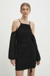 ANSWEAR rochie culoarea negru, mini, mulata BBYH-SUD081_99X
