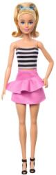 Mattel Barbie Fashionista barátnők stílusos divatbaba - 65. évfordulós baba csíkos topban (FBR37-HRH11)