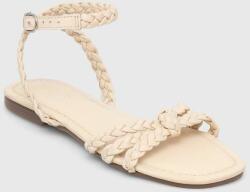 Answear Lab sandale de piele femei, culoarea bej BPYH-OBD010_80X