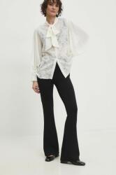 Answear Lab pantaloni femei, culoarea negru, evazati, high waist BBYH-SPD01G_99X