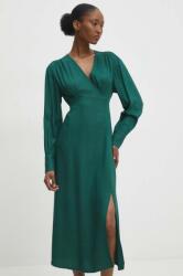 ANSWEAR rochie culoarea verde, midi, drept BBYH-SUD05G_77X