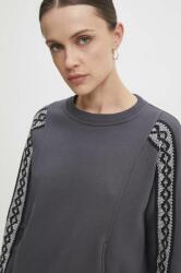 ANSWEAR bluza femei, culoarea gri, cu imprimeu BBYH-BLD00T_90X