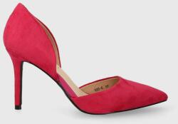 Answear Lab pantofi cu toc culoarea roz BBYX-OBD08K_43X