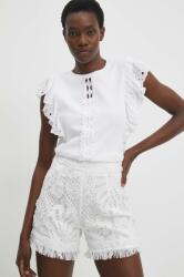 ANSWEAR bluza femei, culoarea alb, cu imprimeu BBYH-BDD05L_00X