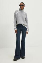 ANSWEAR pulover de lana culoarea gri, cu turtleneck BBYH-SWD02J_90X