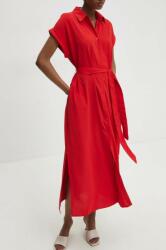 ANSWEAR rochie culoarea rosu, maxi, drept BBYH-SUD08F_33X