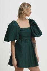 ANSWEAR rochie culoarea verde, mini, evazati BBYH-SSD022_77X