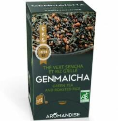 Aromandise Ceai verde cu orez Genmaicha bio 18 pliculete x 2g, Aromandise