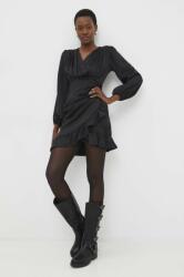 ANSWEAR rochie culoarea negru, mini, drept BBYH-SUD03R_99X