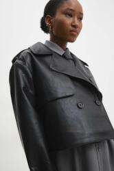 Answear Lab geaca femei, culoarea negru, de tranzitie, oversize BBYH-KUD03E_99X