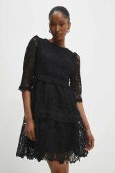 ANSWEAR rochie culoarea negru, mini, evazati BBYH-SUD094_99X