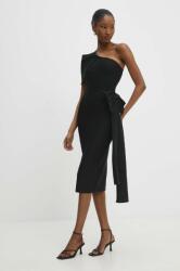 ANSWEAR rochie culoarea negru, mini, mulata BBYH-SUD09U_99X